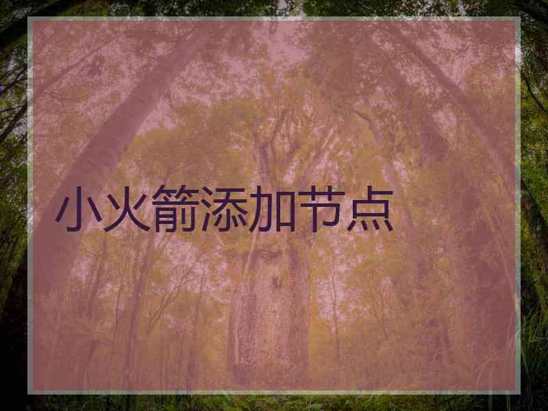 小火箭添加节点