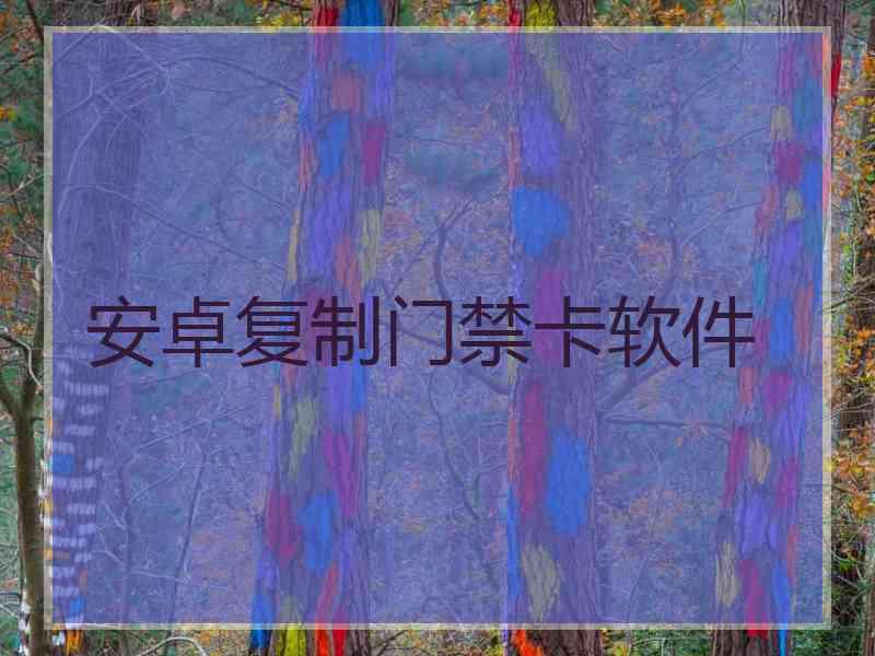 安卓复制门禁卡软件