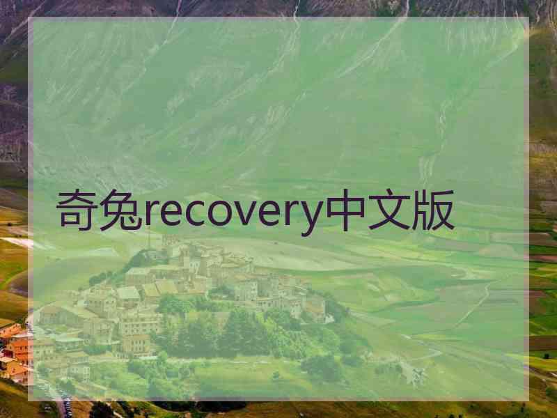 奇兔recovery中文版