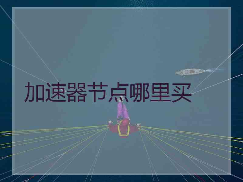 加速器节点哪里买