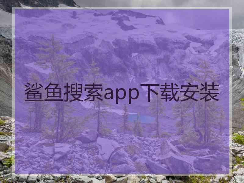 鲨鱼搜索app下载安装