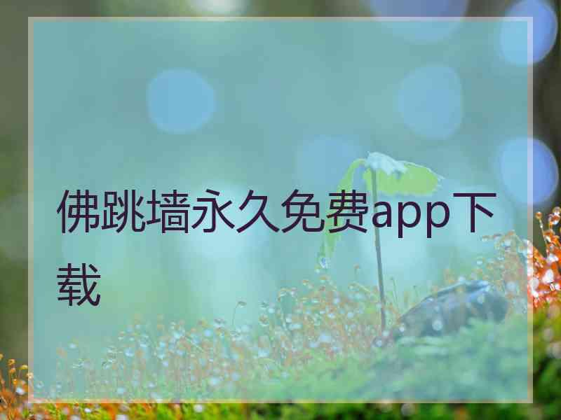 佛跳墙永久免费app下载