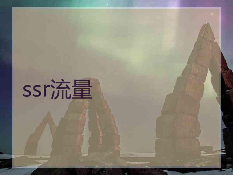 ssr流量