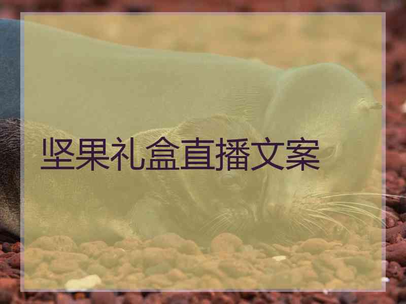 坚果礼盒直播文案