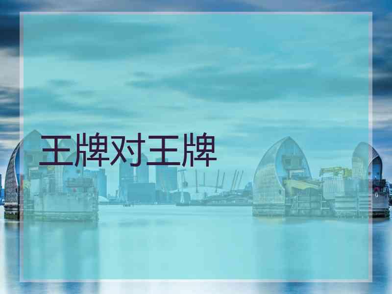 王牌对王牌