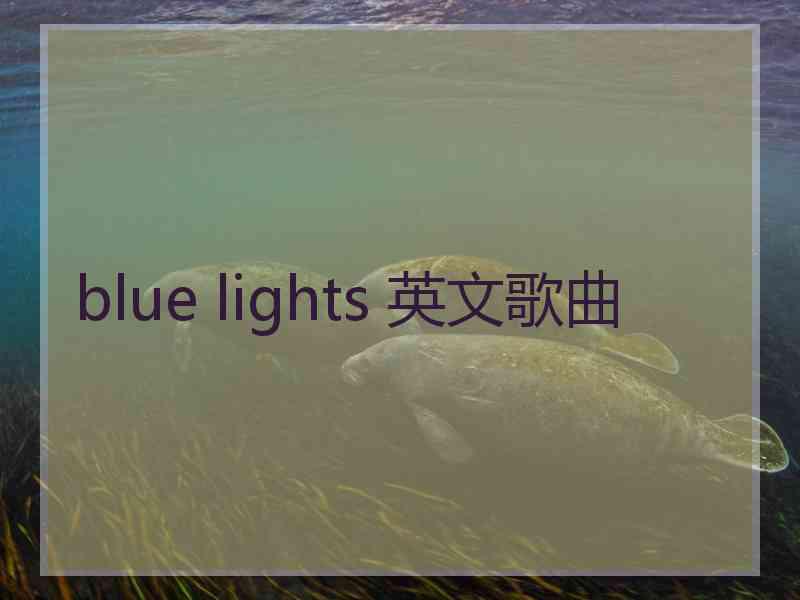 blue lights 英文歌曲