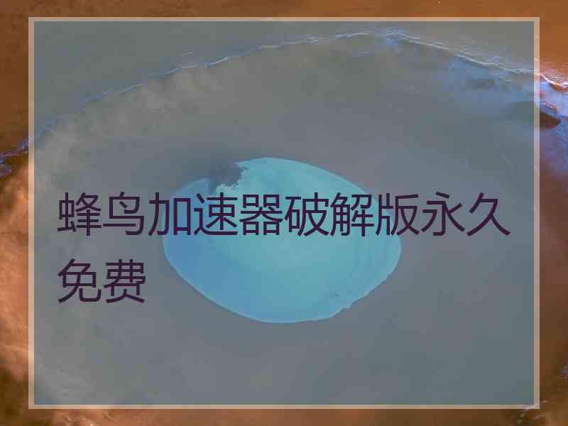 蜂鸟加速器破解版永久免费