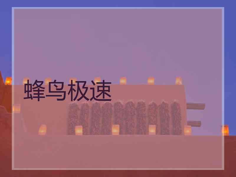 蜂鸟极速