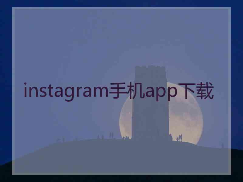 instagram手机app下载
