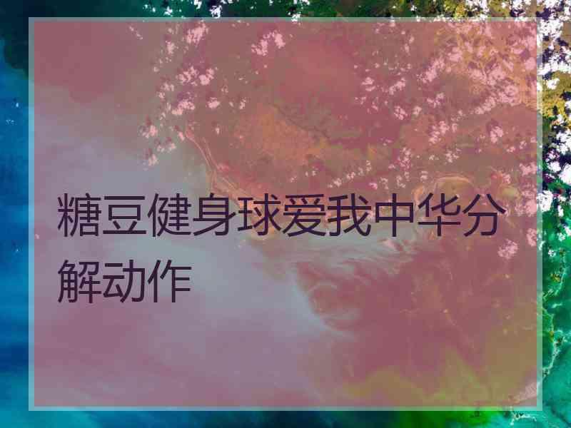 糖豆健身球爱我中华分解动作