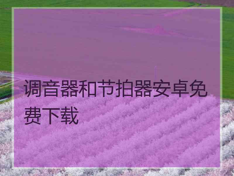 调音器和节拍器安卓免费下载