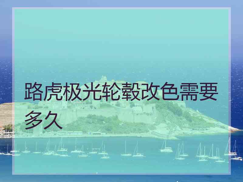 路虎极光轮毂改色需要多久